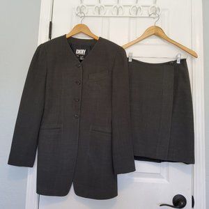 Womens DKNY Rayon/Wool Dress Suit
